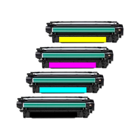 Compatible HP 507A CE400A Toner Cartridge Multipack - 4 Toners