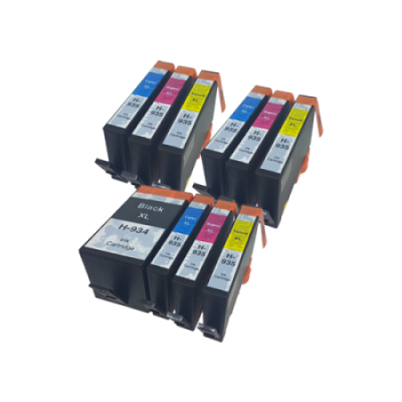 Compatible HP 934/935XL Ink Cartridge Colour Mixed Multipack - 10 Inks