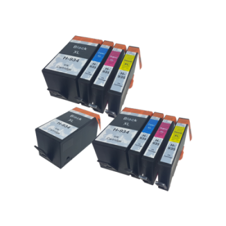 Compatible HP 934/935XL Ink Cartridge Twin Multipack + Extra Black - 9 Inks