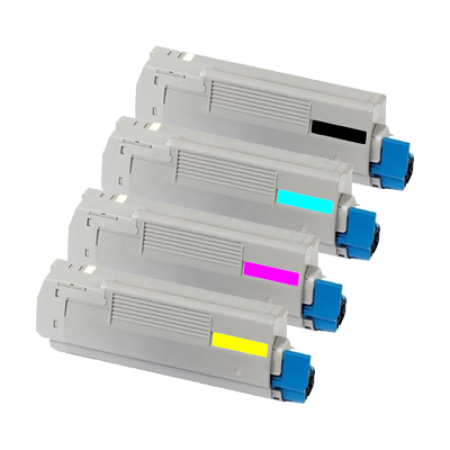 Compatible OKI 43865721/22/23/24 Toner Cartridge Multipack - 4 Toners