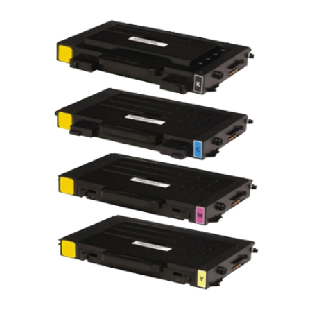 Compatible Samsung CLP-500 Series Toner Complete 4 Pack