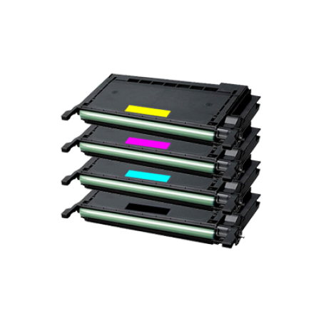 Compatible Samsung CLP-660B High Capacity Toner Cartridge Pack - 4 Toners