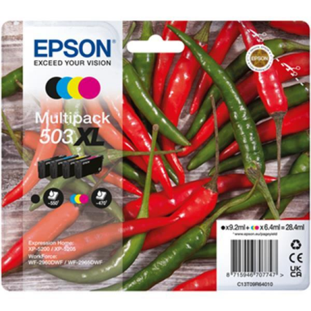 Epson 503 XL Chillies Original Ink Cartridge Multipack - 4 Inks - Special Offer