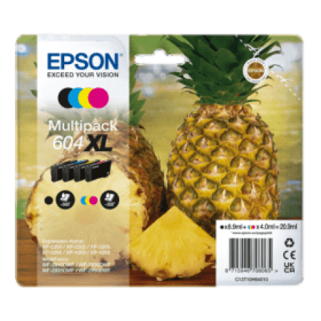 Epson 604 XL Pineapple Original Ink Cartridge Multipack Pack - Special Offer