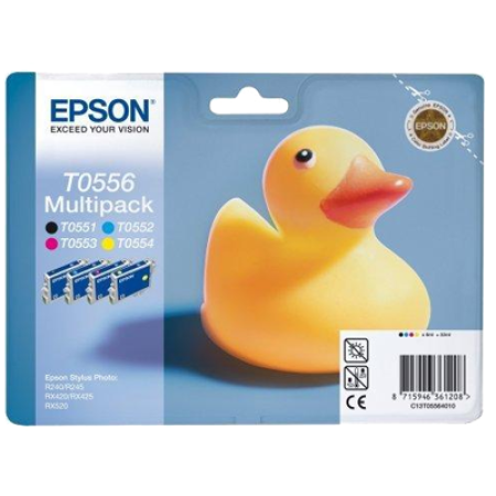 Epson T0556 Multipack (T0551-T0554) Ink Cartridges BK/C/M/Y Original
