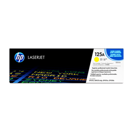 Original HP 125A CB542A Toner Cartridge - Yellow