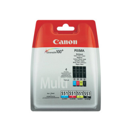 Canon CLI-551 Original Ink Cartridge Multipack BK/C/M/Y 