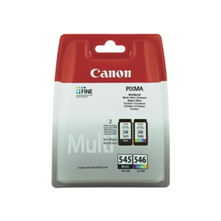 Canon PG-545/CL-546 Black + Colour Original Ink Cartridge Multipack