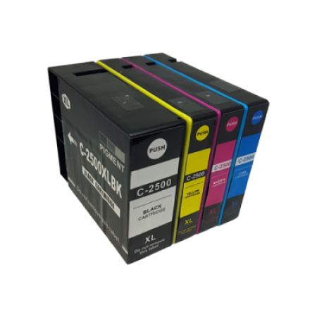 Compatible Canon PGI-2500XL Ink Complete Multipack - 4 Inks
