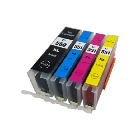 Compatible Canon PGI-550XL CLI-551XL Ink Cartridge Multipack - 4 Inks