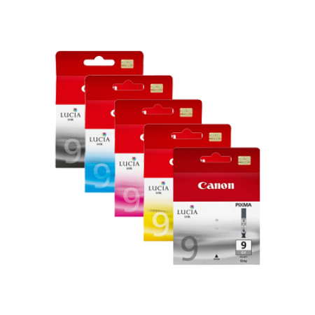 Canon PGI-9 Original Ink Primary Pack (with Grey) - 5 Inks