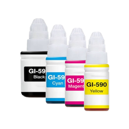 Compatible Canon GI-590 Multipack Ink Bottles BK/C/M/Y