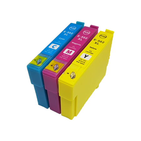 Compatible Epson 502XL Ink Cartridge Colour Pack 3 Pack