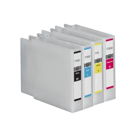 Compatible Epson T755/1/2/3/4 Ink Cartridge Multipack BK/C/M/Y High Capacity Compatible Epson T755/1/2/3/4 Ink Cartridge Multipack BK/C/M/Y High Capacity