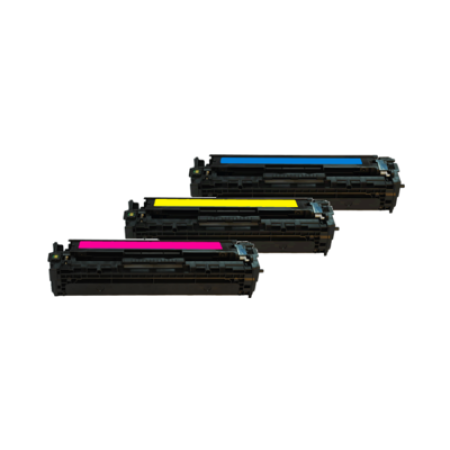 Compatible HP 128A CF371AM Colour Multipack - 3 Toners