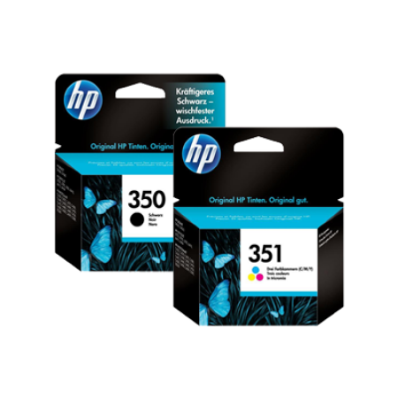 HP 350 + 351 Standard Capacity Black + Colour Ink Cartridge Multipack