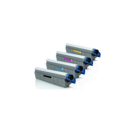 Compatible OKI 43487709/10/11/12 Toner Cartridge Multipack - 4 Toners