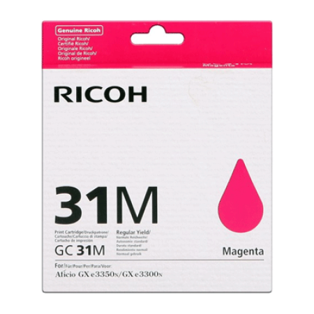 Ricoh GC31M Original Magenta Gel Ink Cartridge 405690