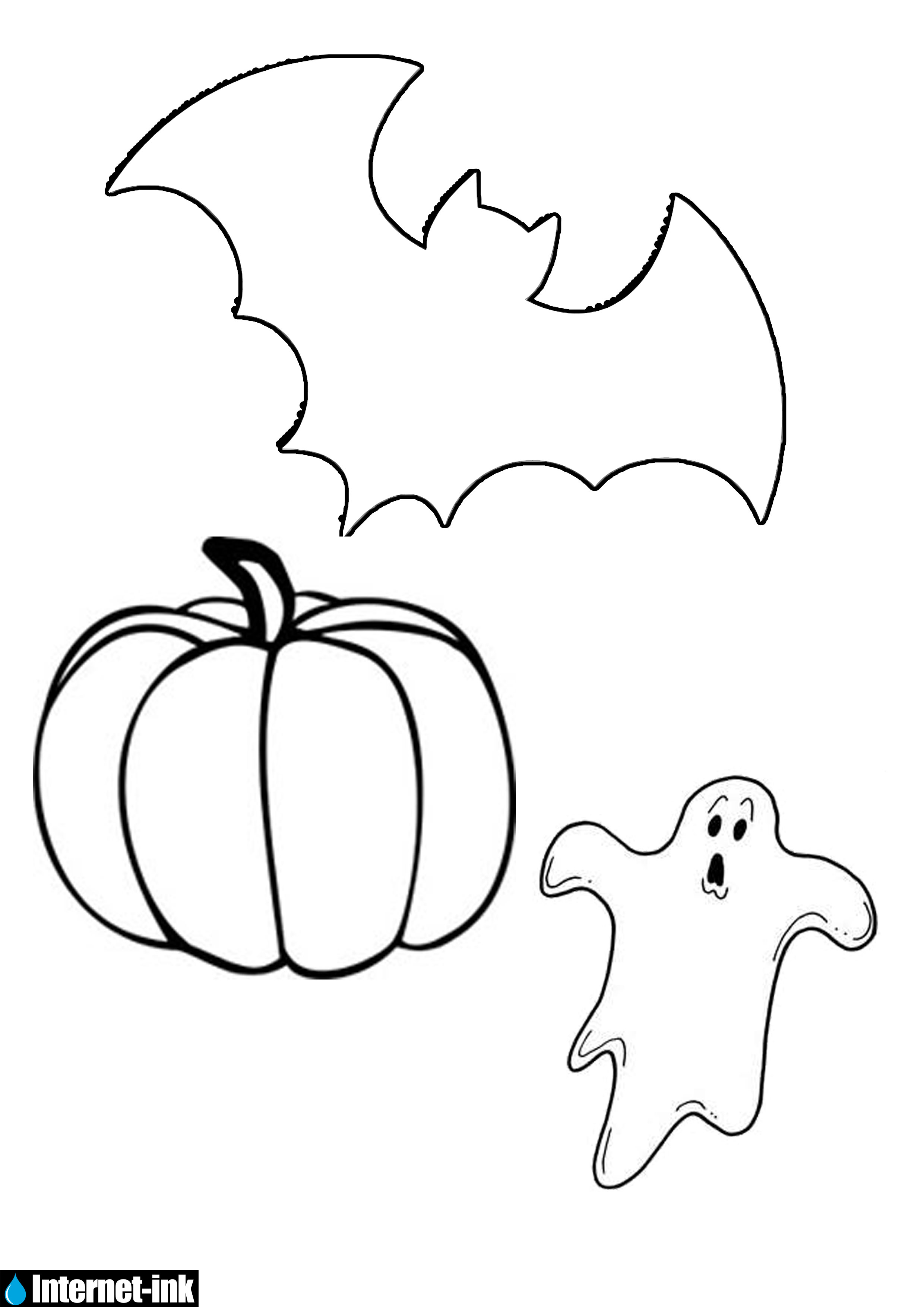 Printable Halloween Cut Out Decorations Ink