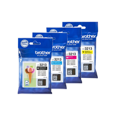 

Brother LC3213 Multipack Ink Cartridges BK/C/M/Y Original High Capacity