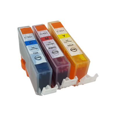 

Compatible Canon CLI-521 Ink Colour Pack - 3 Inks