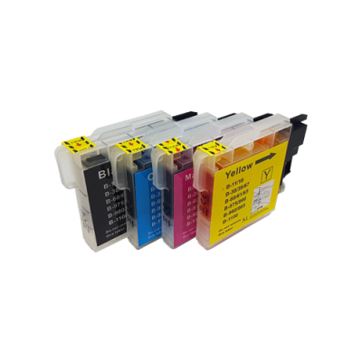 

Compatible Brother LC1100 Multipack Ink Cartridges BK/C/M/Y