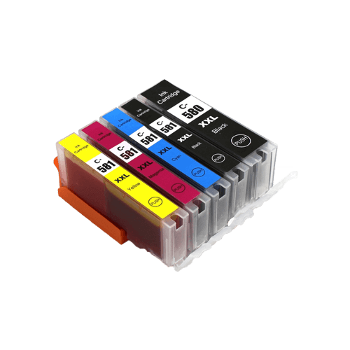 Compatible Canon PGI-580 CLI-581 XXL Ink Cartridge Multipack - 5 Pack  BK/C/M/Y/PBk