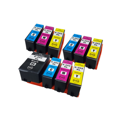 

Compatible Epson 202XL Ink Cartridge Colour Mixed Multipack - 10 Inks (No Photo Black)