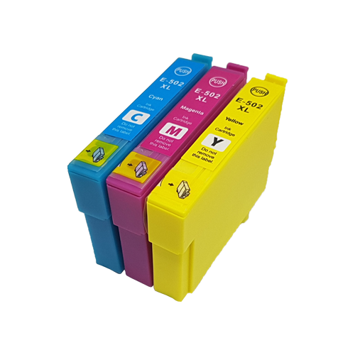 

Compatible Epson 502XL Ink Cartridge Colour Pack [3 Pack] C/M/Y High Capacity