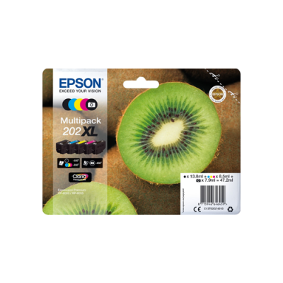 

Epson 202XL High Capacity Original Ink Cartridge Multipack - 5 Inks