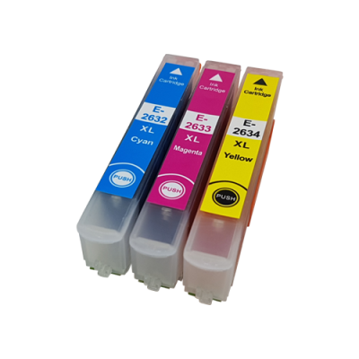 

Compatible Epson 26XL Ink Cartridge Colour Pack [3 Pack] C/M/Y