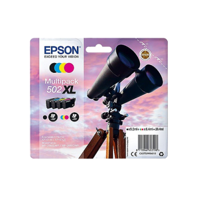 

Epson 502XL Multipack Ink Cartridges BK/C/M/Y C13T02W64010
