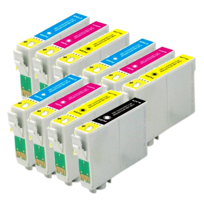 

Compatible Epson T0441/2/3/4 Ink Cartridge Colour Mixed Multipack - 10 Inks