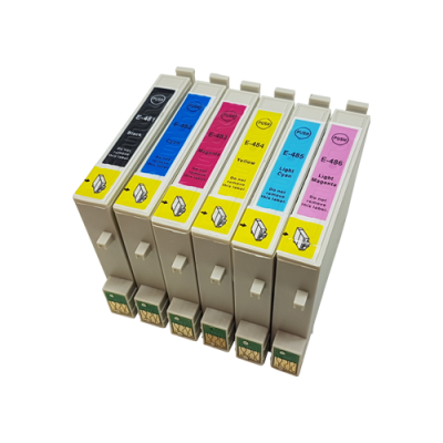 

Compatible Epson T0487 (T0481 - T0486) Ink Cartridge Pack - 6 Inks