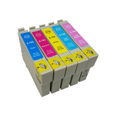 

Compatible Epson T0792 - T0796 Ink Cartridge Colour Pack - 5 Inks