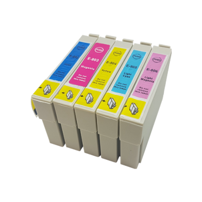 

Compatible Epson T0802-T0806 Ink Cartridge Colour Multipack C/M/Y/LC/LM