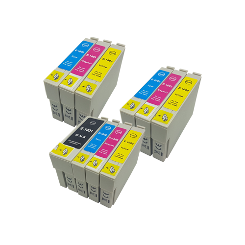 

Compatible Epson T1001-T1004 Colour Mixed Multipack - 10 Inks