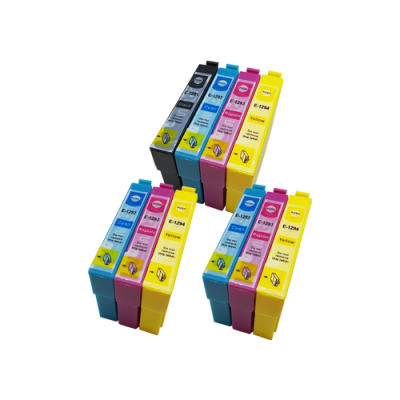 

Compatible Epson T1295 (T1291/2/3/4) Ink Cartridge Colour Mixed Multipack - 10 Inks