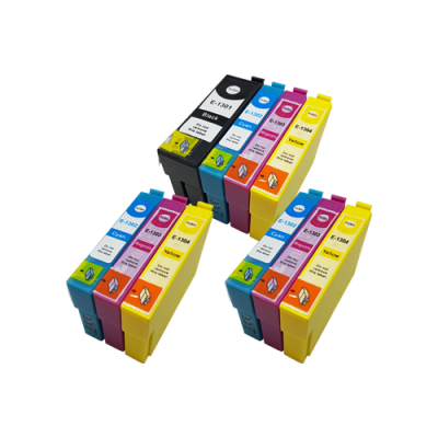 

Compatible Epson T1301-T1304 Ink Cartridge Colour Mix Multipack - 10 Inks