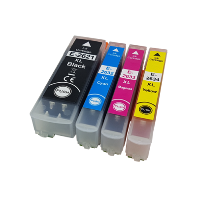 

Compatible Epson 26XL Multipack T2636 Ink Cartridges BK/C/M/Y