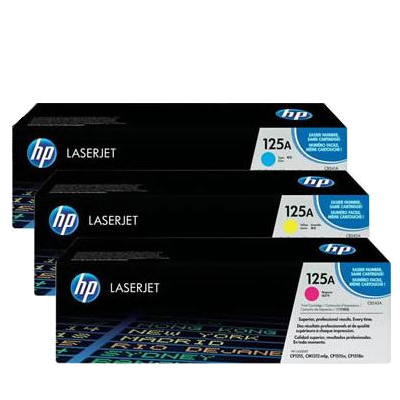 

HP 125A CF373AM Toner Cartridge Colour Pack - 3 Toners