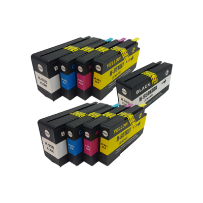 

Compatible HP 950XL 951XL Ink Cartridge TWIN Multipack + FREE Black Ink - 9 Inks