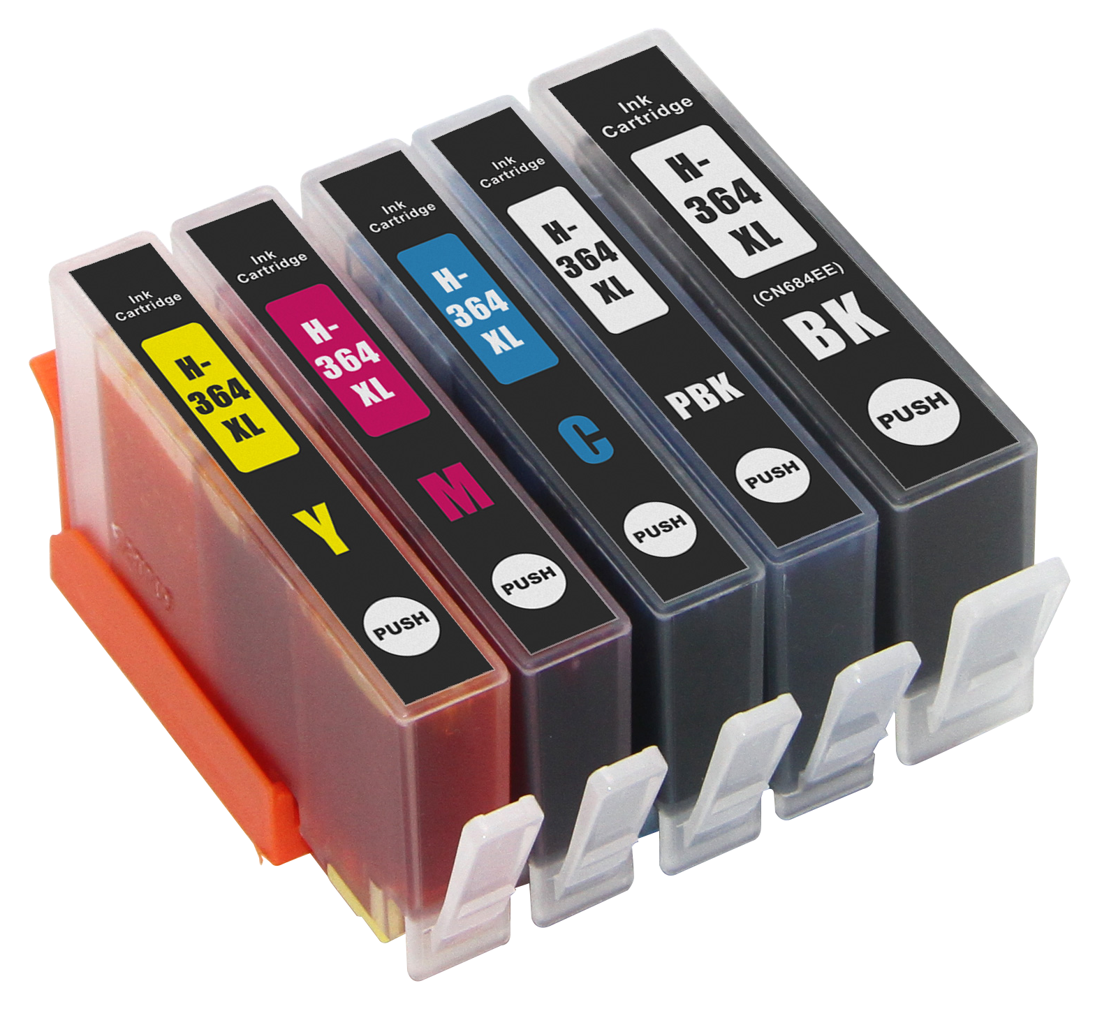 爆買い Compatible £12.49 Pack 5 Cartridge Ink XL Super 364 HP プリンタアクセサリ