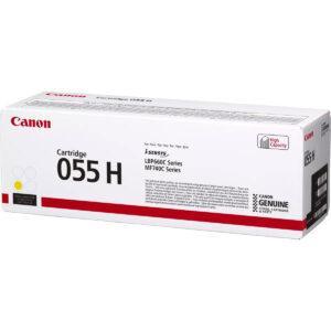 Original Canon 055HY (3017C002) High Capacity Toner Cartridge Yellow