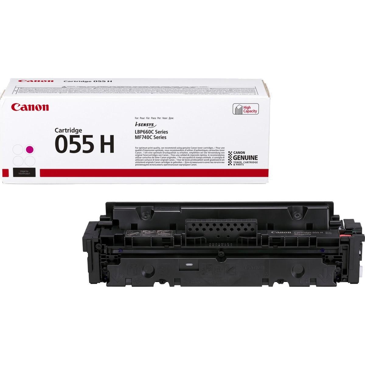 Original Canon 055H High Capacity Toner Cartridge Magenta