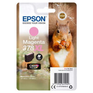 Original Epson 378XL Light Magenta Ink Cartridge
