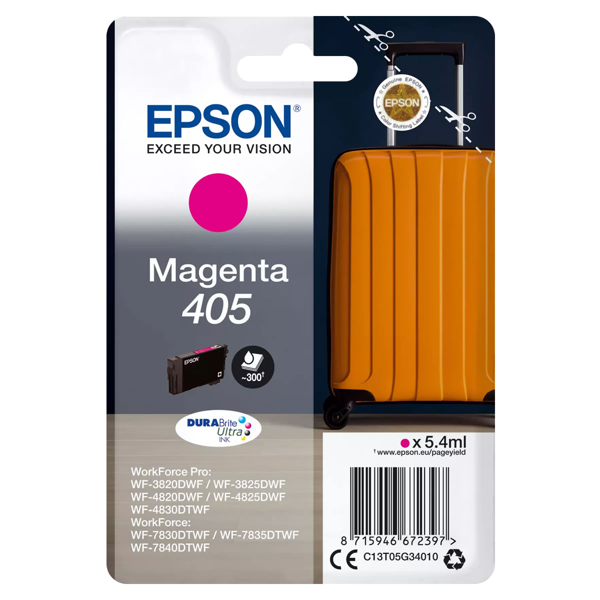 Original Epson 405 Magenta Ink Cartridge