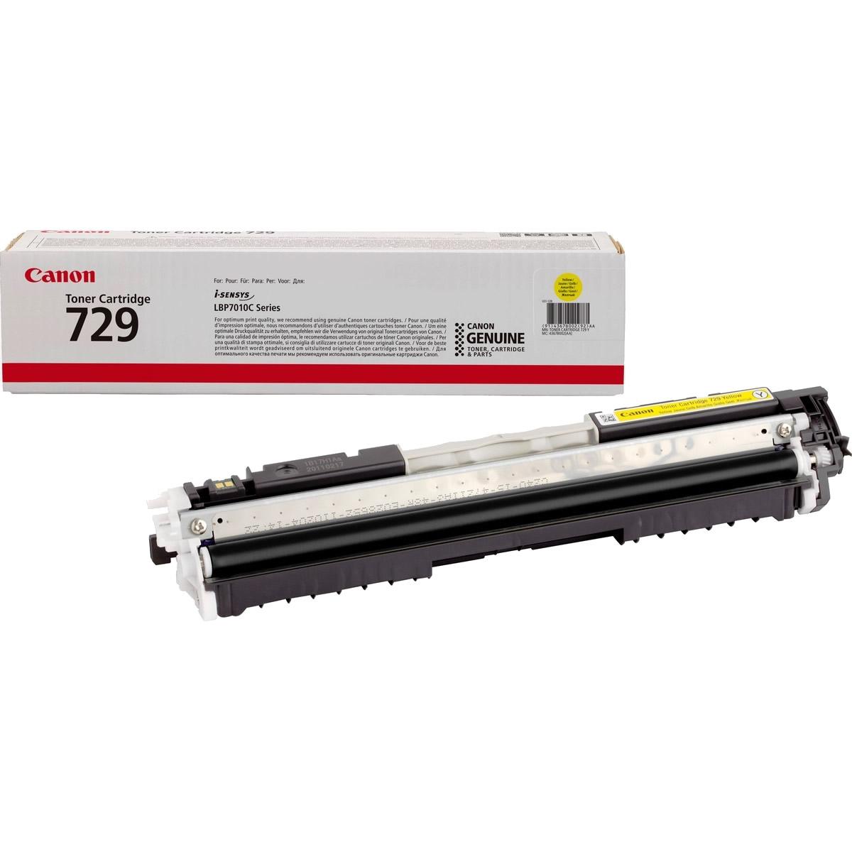 Original Canon 729 (4367B002AA) Toner Cartridge Yellow