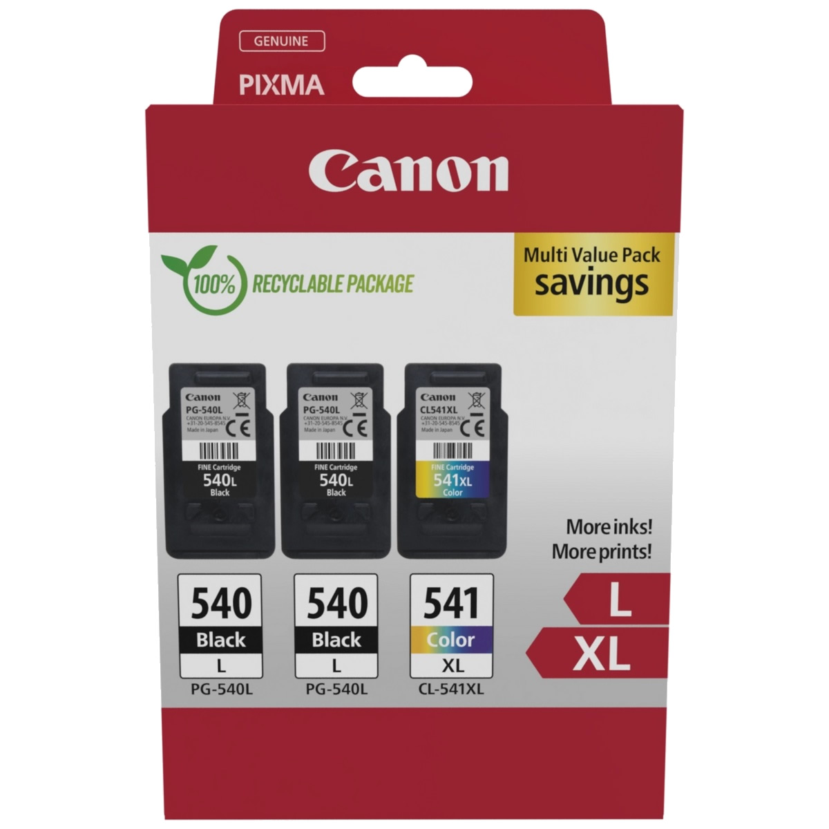 ink for Canon PG-540 / CL-541 printers