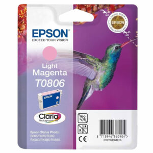 Original Epson T0806 Light Magenta Ink Cartridge